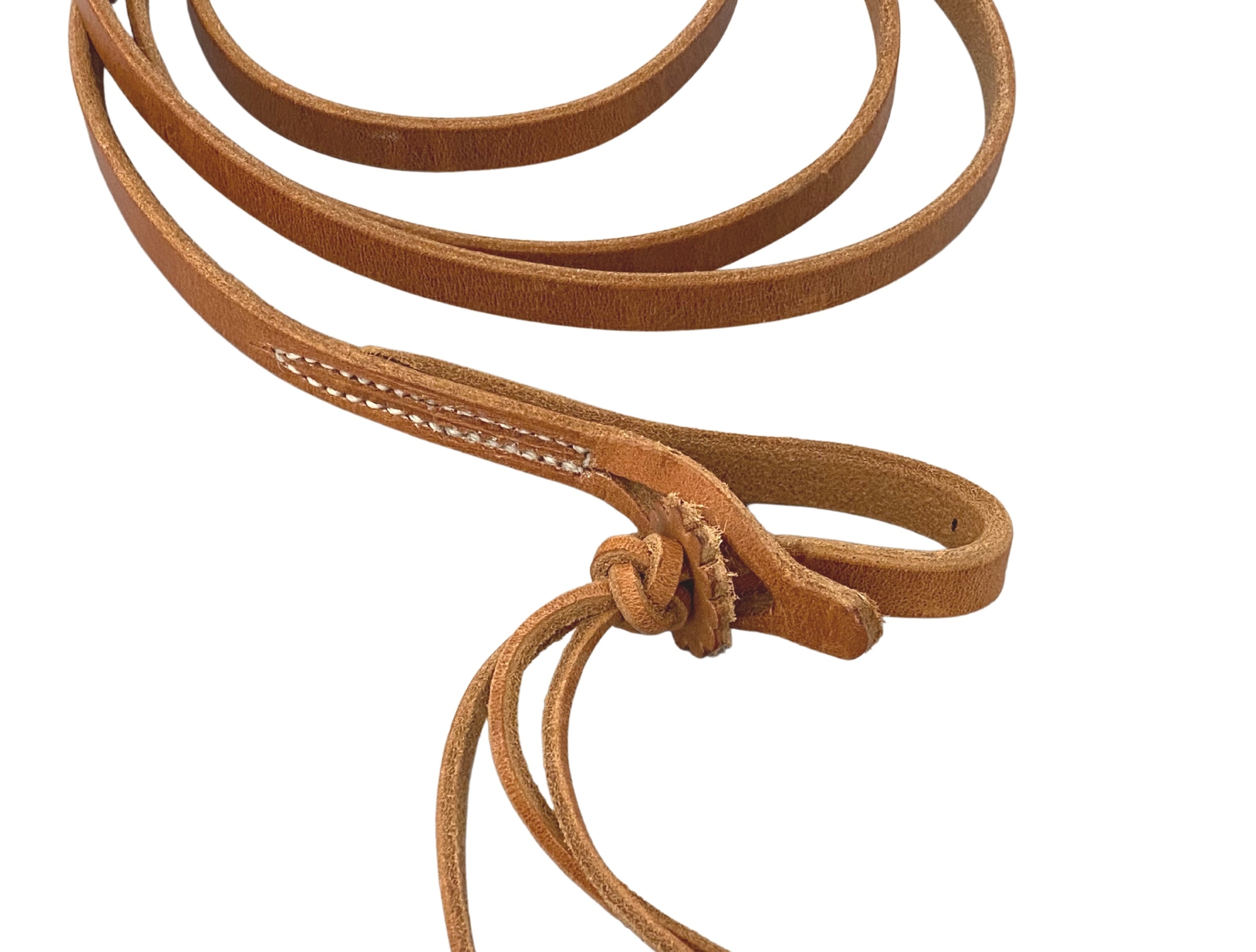 AJ Tack Harness Leather Roper Reins - Thumbnail 4