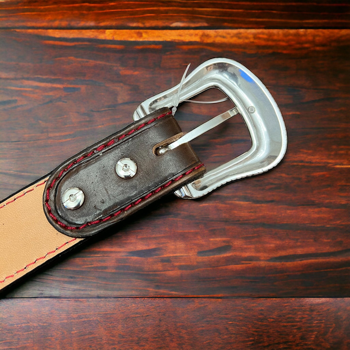 Hand Tooled Leather Belt - Will fit a 32 - 36 inch waist.