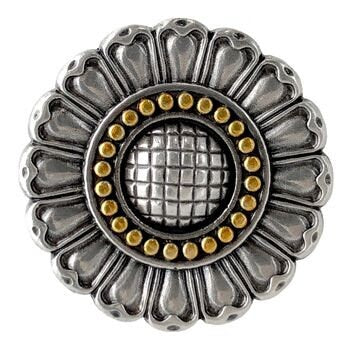 Concho Scarf Slide Sunflower Flower Wild Rag Scarf Slide by double b wild rags