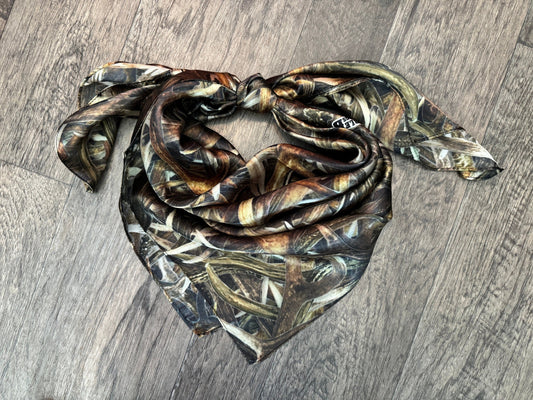 Wild Rag 100% SILK 834 Deer Antler Camo Camouflage Cowboy Western Neck Scarf Bandanna by Double B Wild Rags