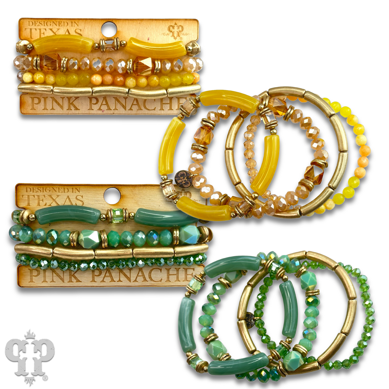 Bamboo tube bracelet set