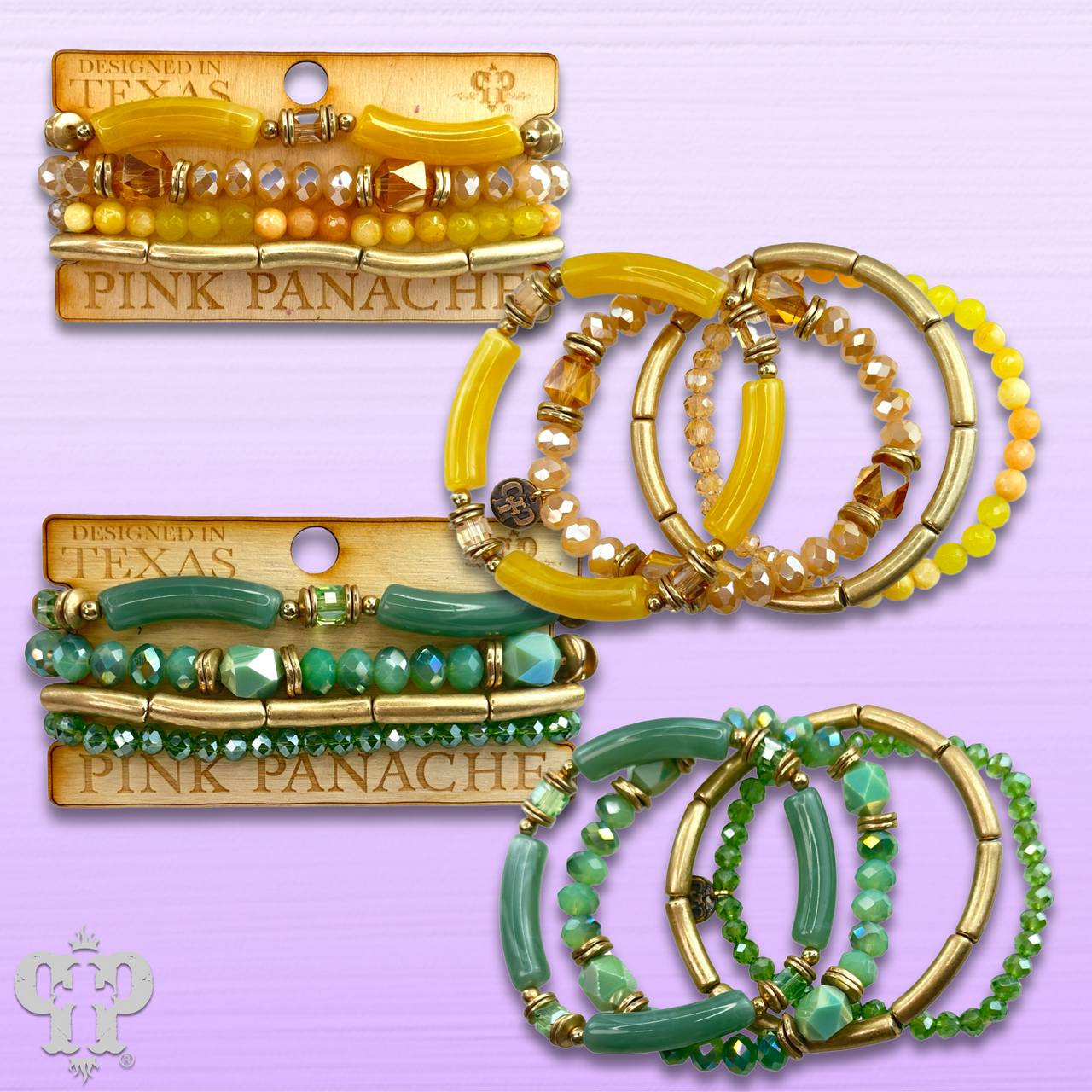Bamboo tube bracelet set
