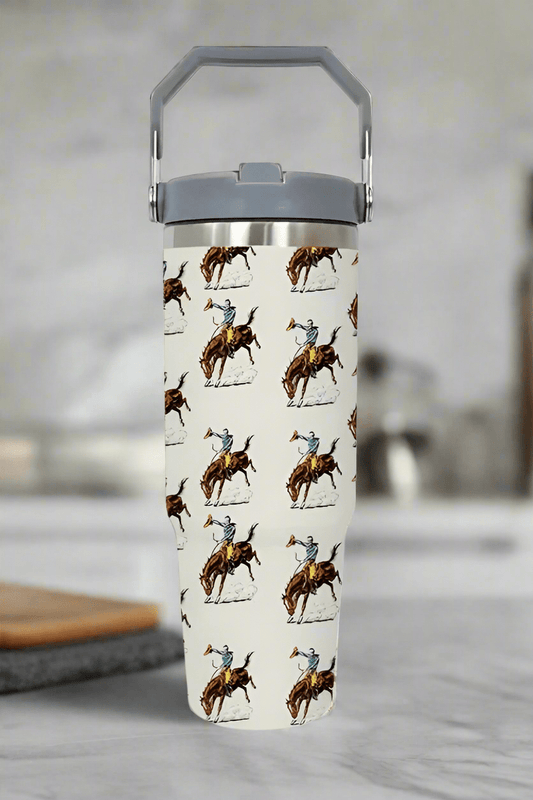 Let'r Buck Western Print 30oz Tumbler