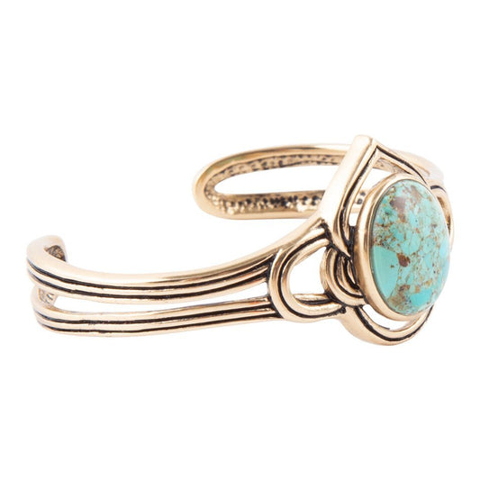 Nova Turquoise and Bronze Cuff Bracelet