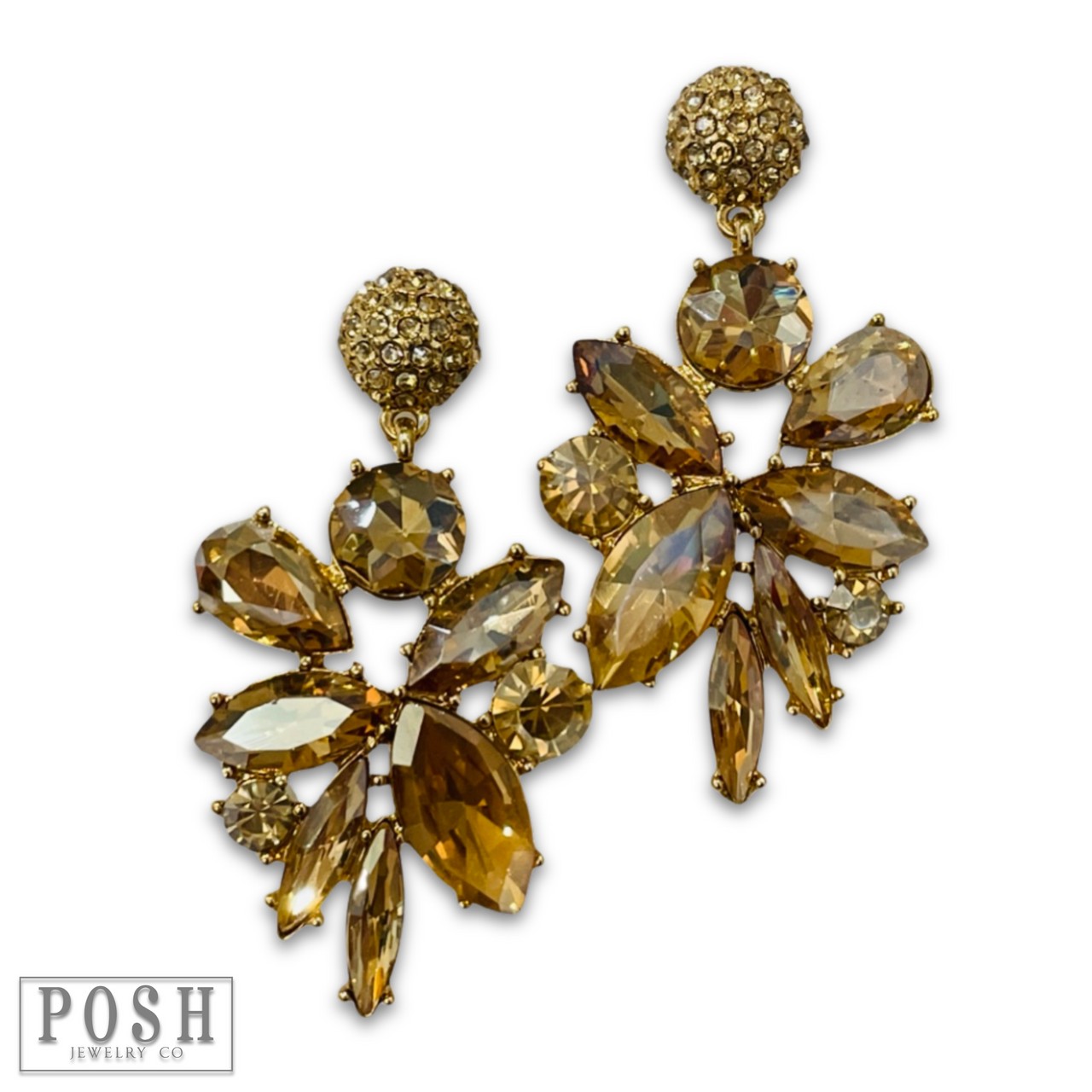 Rhinestone statement earring