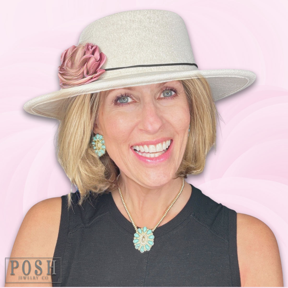 Flower choker necklace