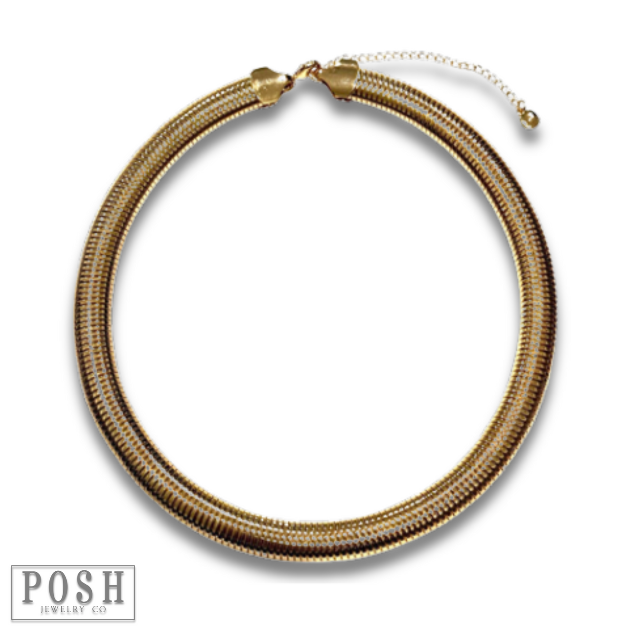Flex chain collar necklace