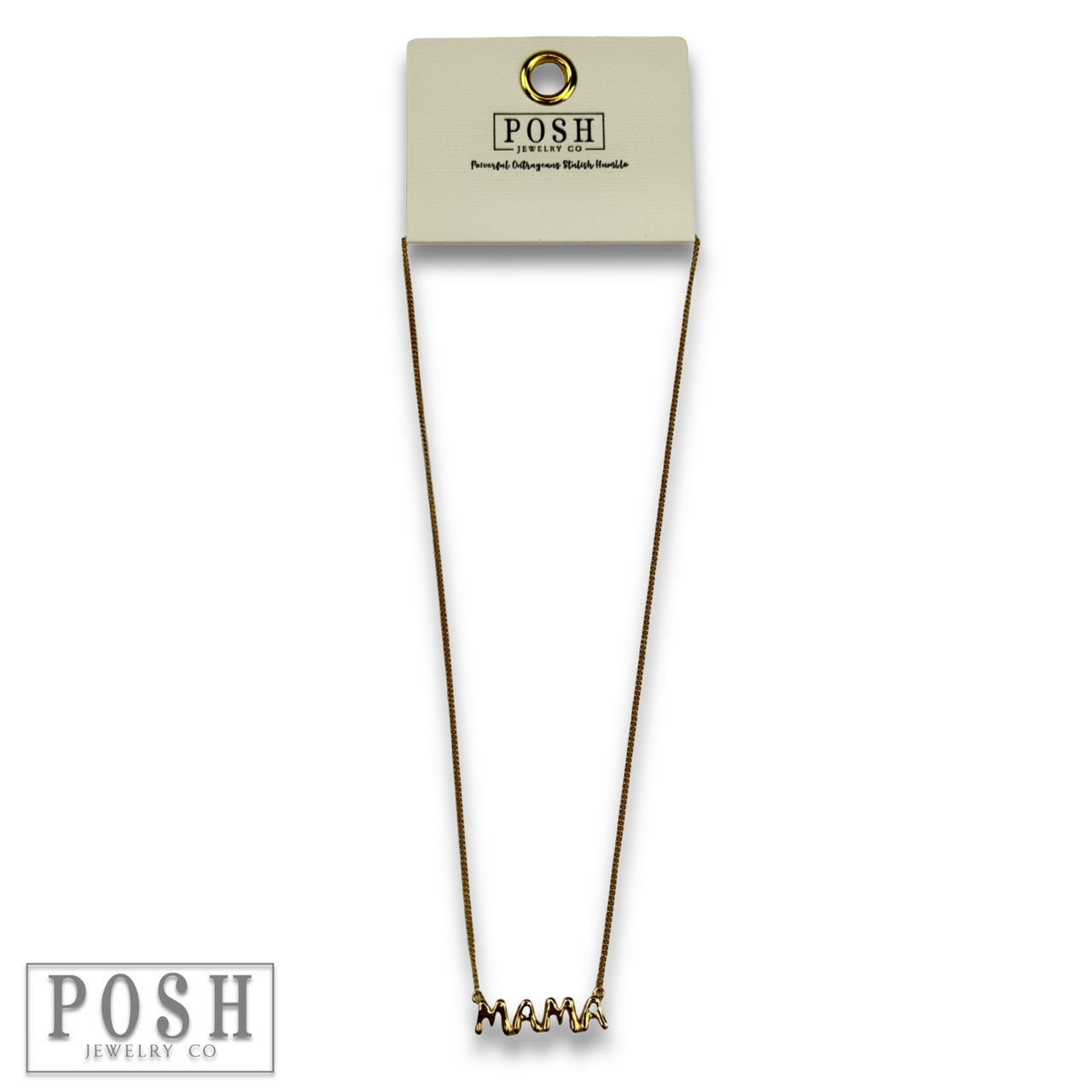 Bubble letter pendant necklace