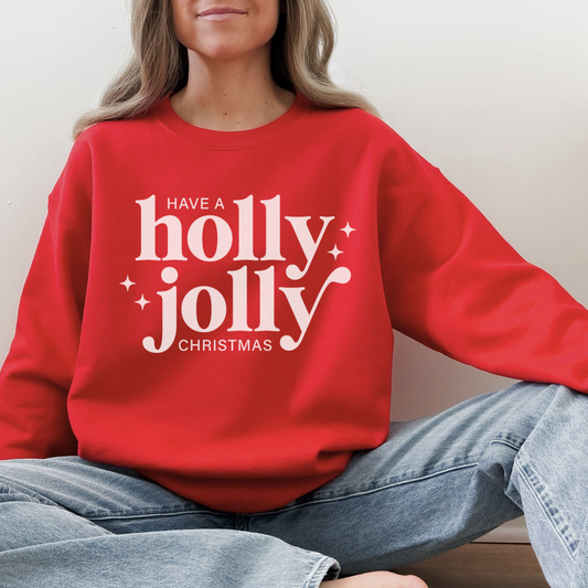 Holly Jolly Christmas Crewneck Sweatshirt