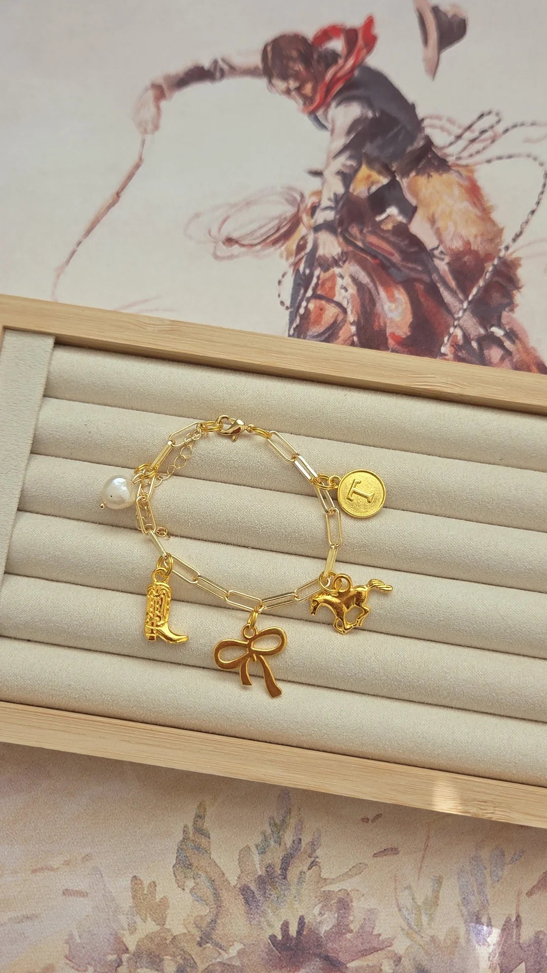 The Golden Cowgirl Charm Bracelet