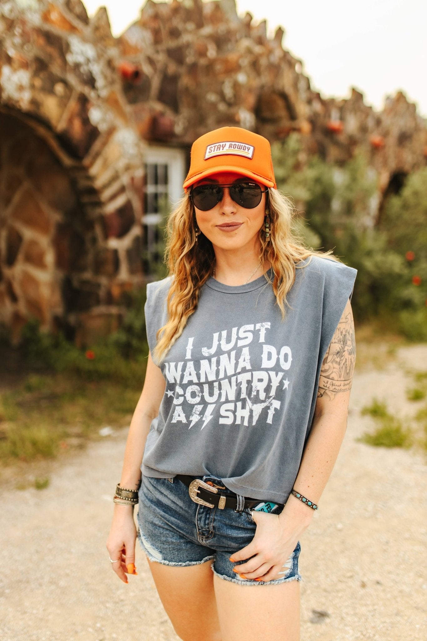 Stay Rowdy Trucker Hat