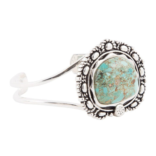 Sterling Silver and Blue Turquoise Cuff Bracelet